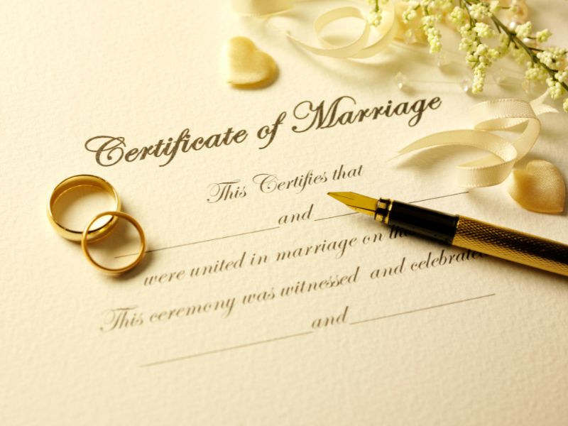 Certificato di matrimonio: dove si richiede